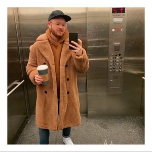 Rust teddy bear jacket